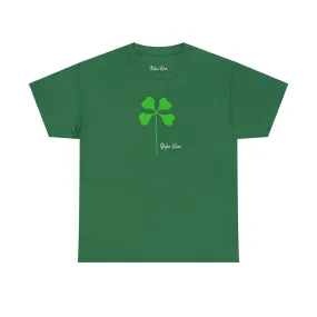 Simple Green Clover | Unisex Heavy Cotton Tee