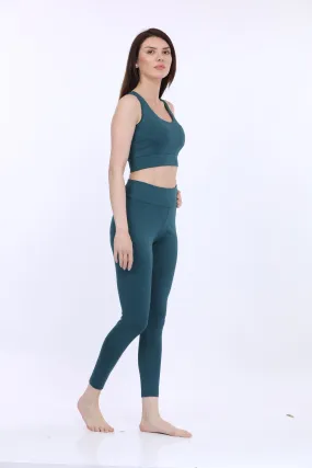 Teal Skin Fit Women's Yoga Pants