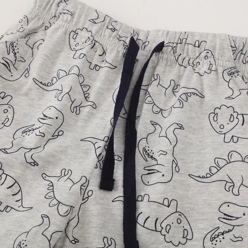 Toddler Boy's Dinosaur Print Singlet with Shorts Set