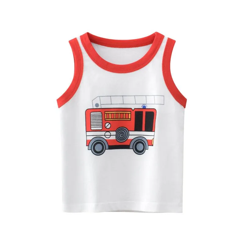 Toddler/Kid Boy's Trucks/Rocket Prints Tank (3 designs)