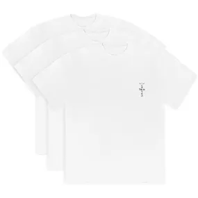 Travis Scott Cj T-Shirt (3 Pack) White