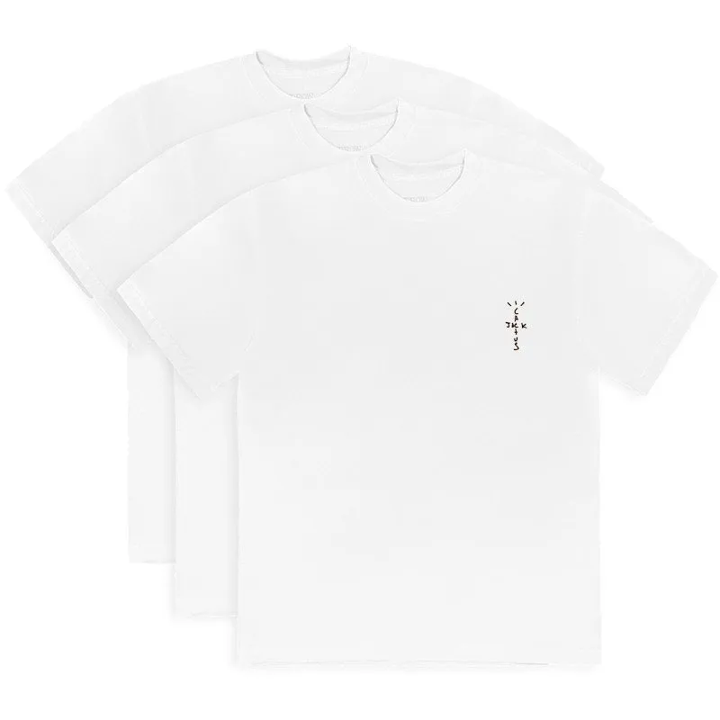 Travis Scott Cj T-Shirt (3 Pack) White