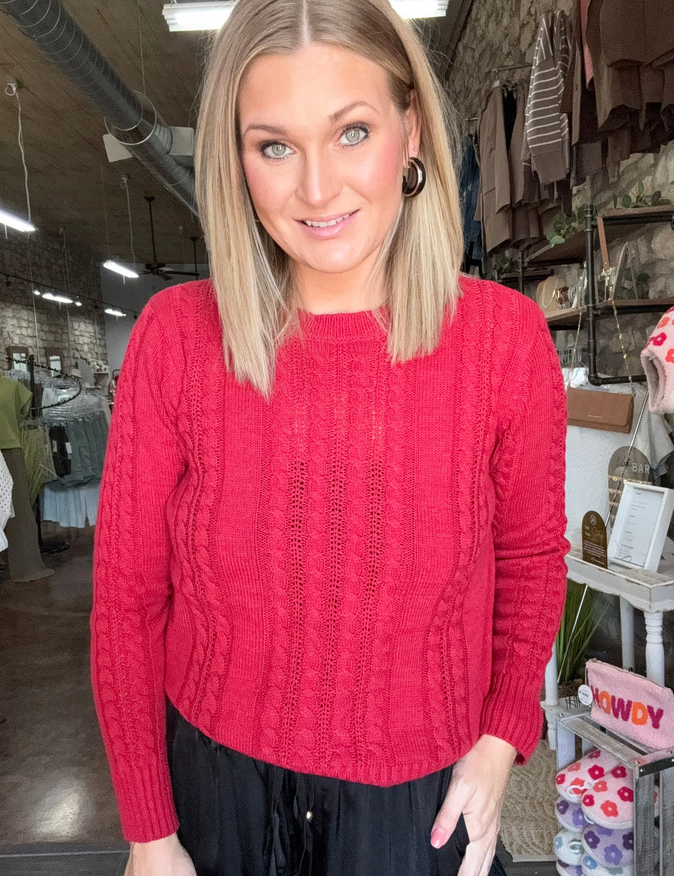 True Red Classic Sweater