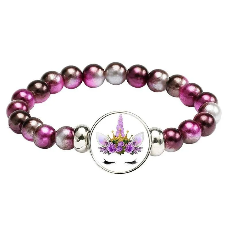 Unicorn Beaded Bracelet