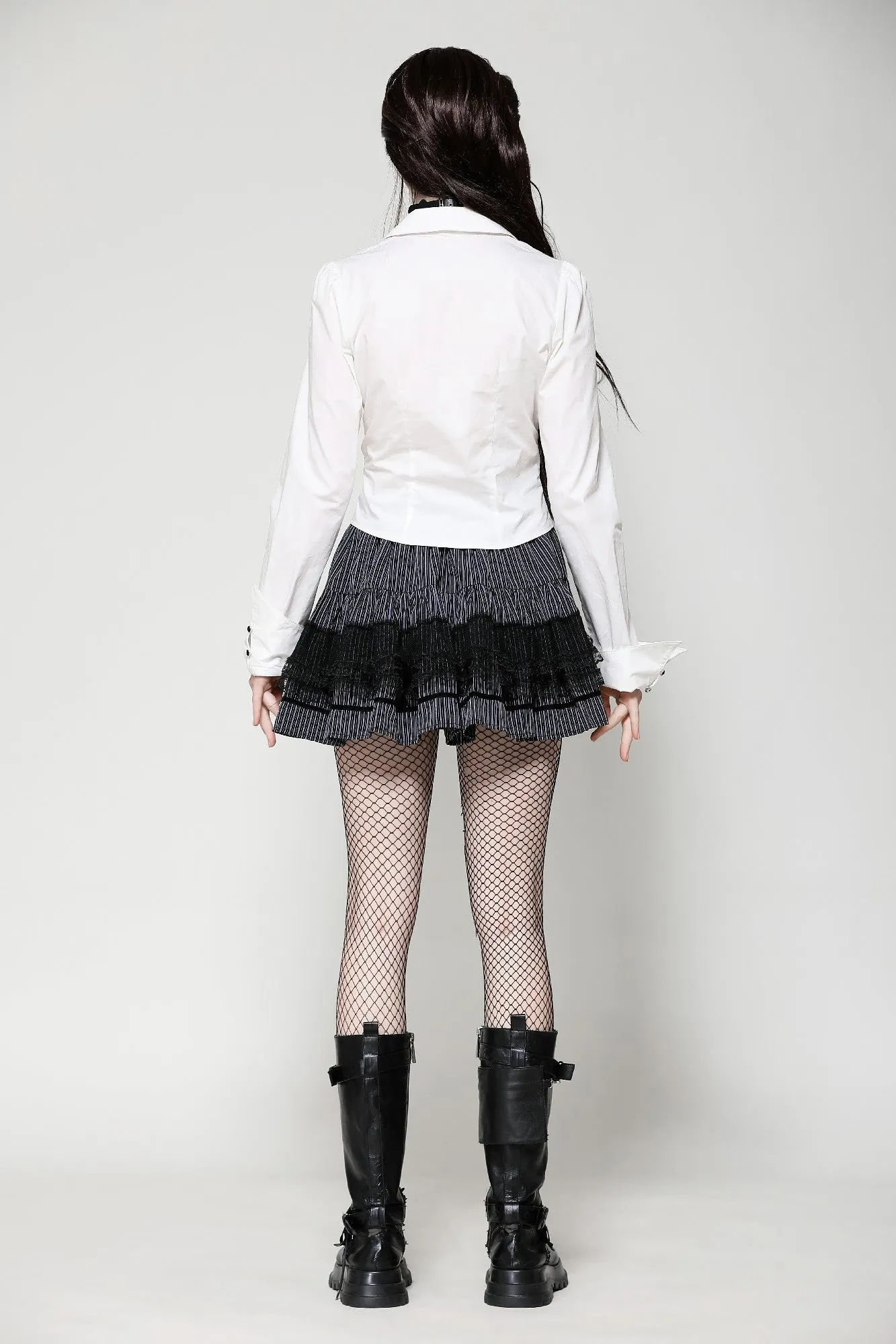 White Gothic Demon Shirt IW103WH